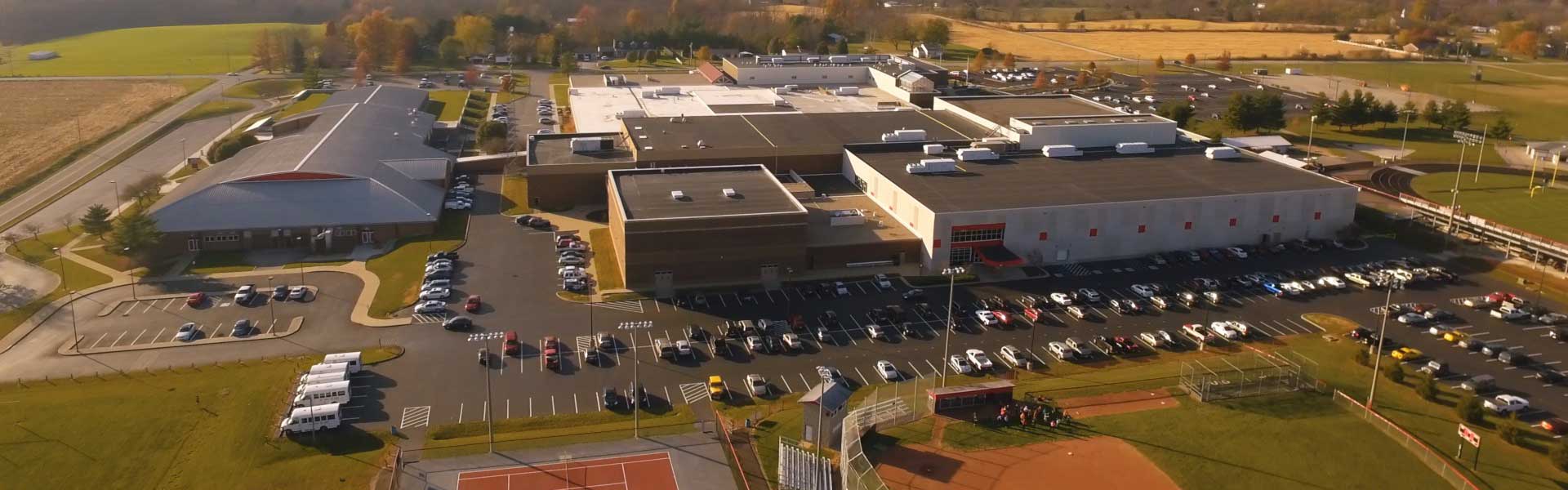 Aerial View of East Central High School